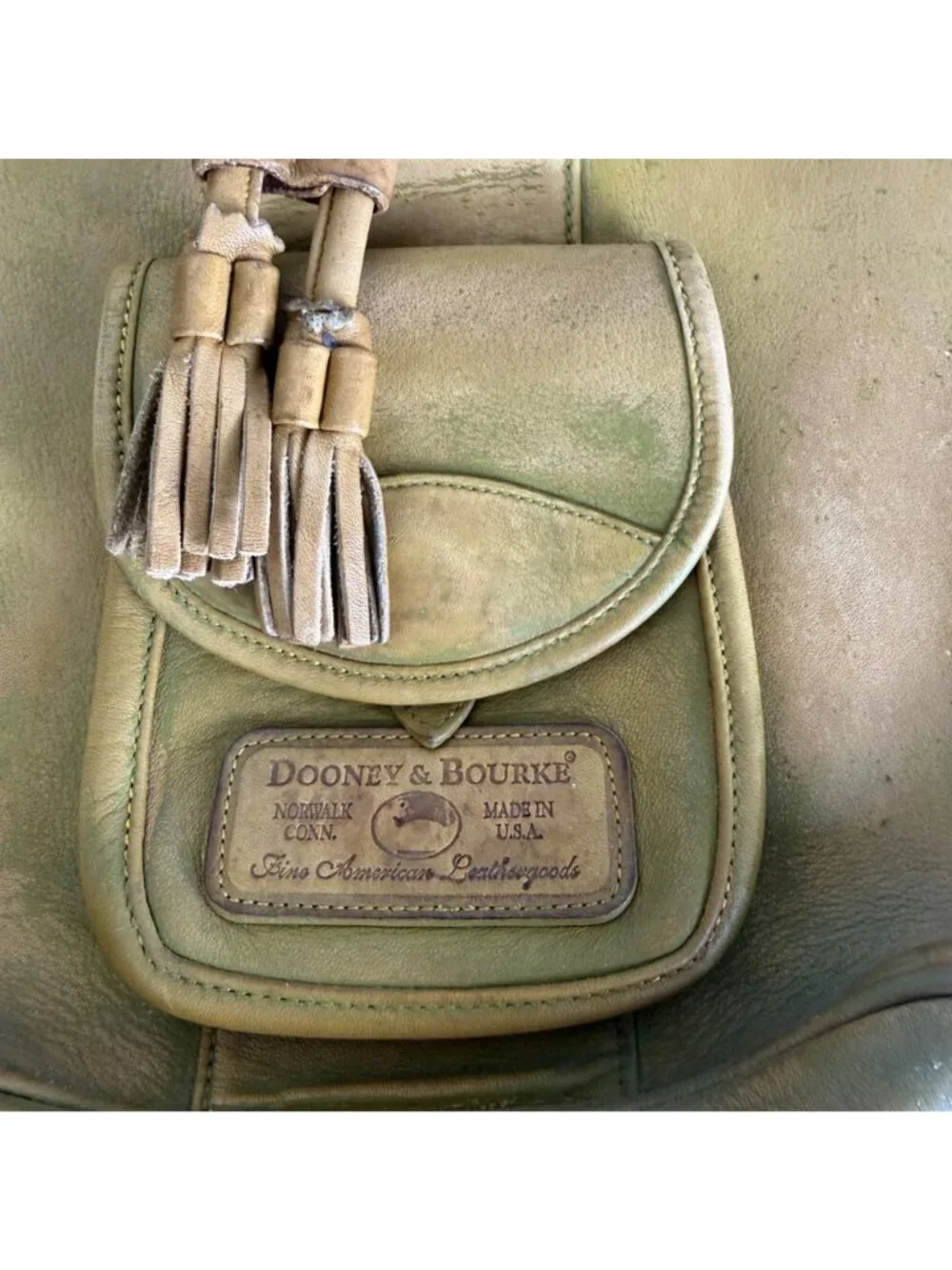 Dooney & Bourke Vintage One Regent Street Leather Drawstring Bucket Bag